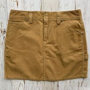 J CREW Tan Corduroy Skirt